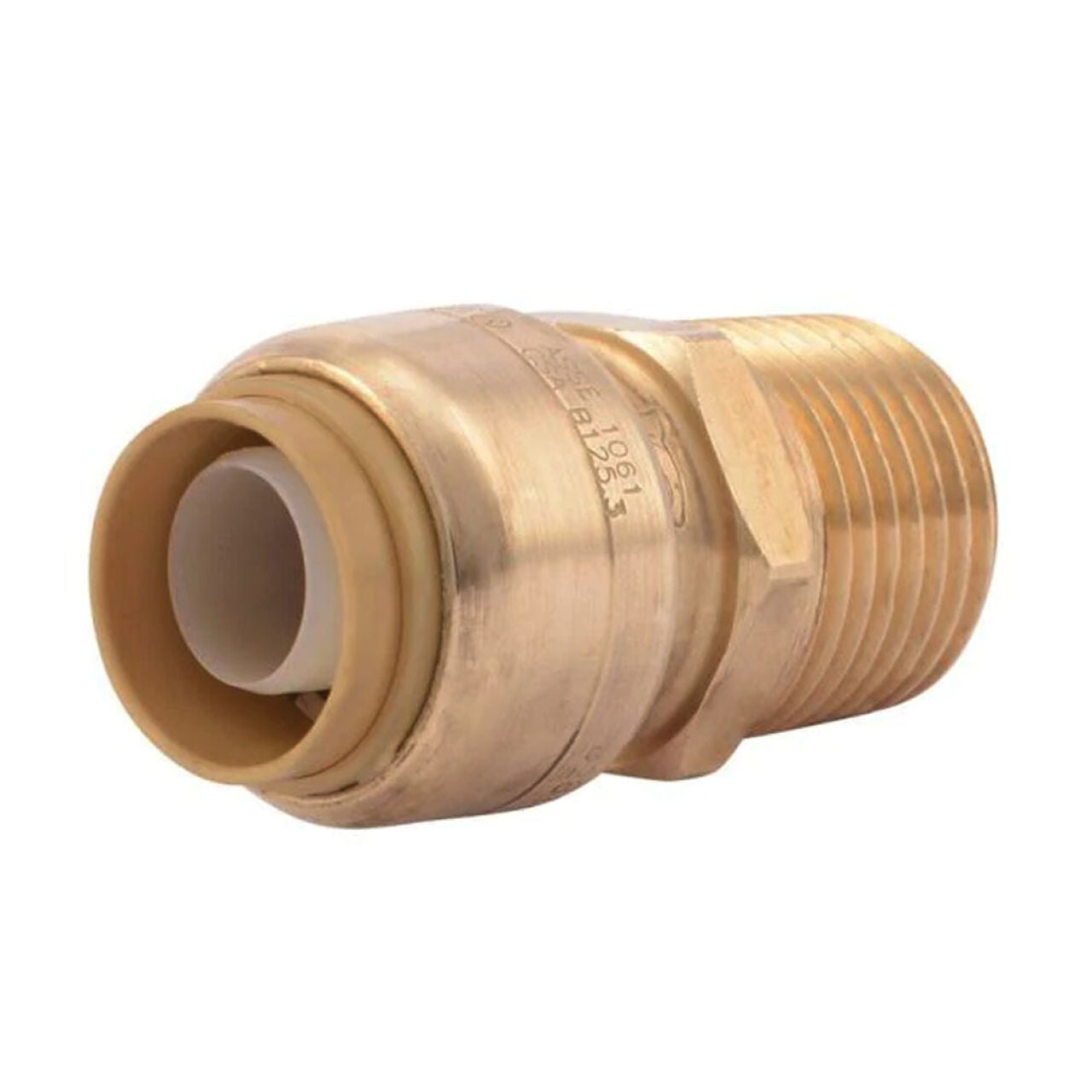 The Go Build 1/2 in. Push-to-Connect x MPT Brass Adapter lets you easily join pipes—no soldering or tools required—thanks to its push-to-connect and 1/2 in. MPT threaded ends. The Fastest Way To Build!.